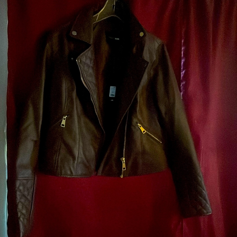 Large Brown leather jacket